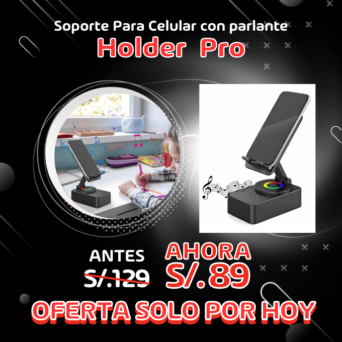 Soporte para Celular con Altavoz - Holder Pro