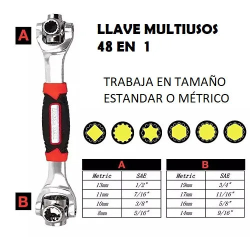 LLAVE MULTIFUNCIONAL 48 EN 1